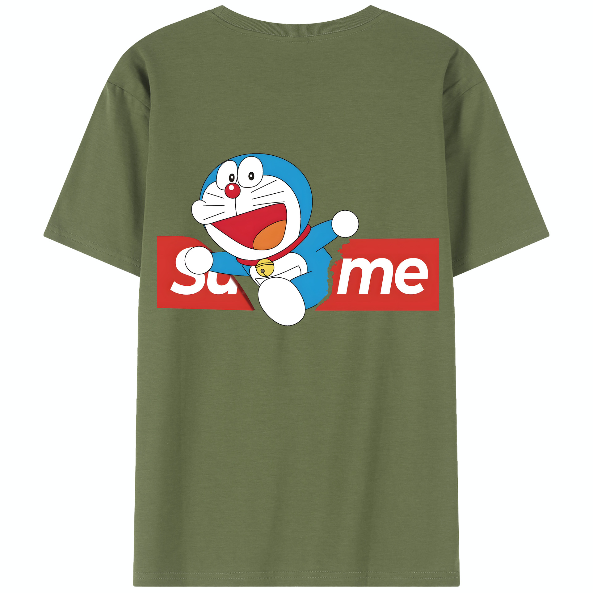 （画像用） ドラえもん Doraemon 綿100％半袖Tシャツ（背面プリント）